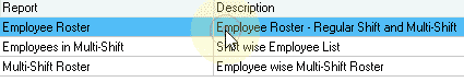 Employee roster